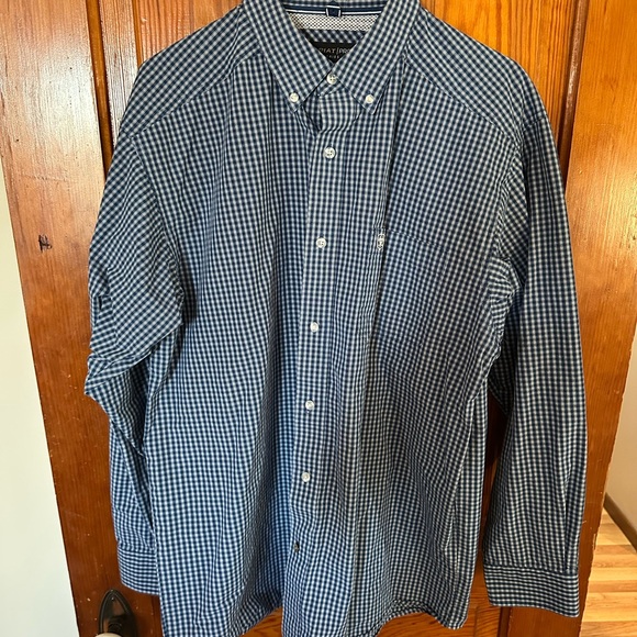 Ariat Other - Ariat Pro Series Blue Button Down Shirt with Gingham Pattern